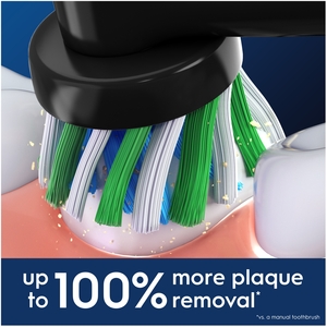 Oral-B Pro Cross Action Black Toothbrush Heads, 4 Counts - Black by Oral-B