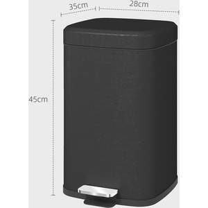 HOMCOM Kitchen Pedal Bin Fingerprint Proof by HOMCOM