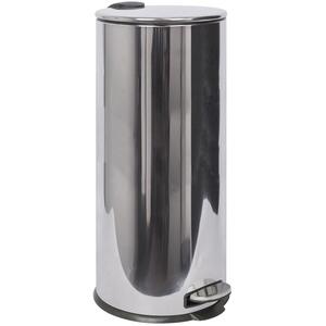 Round Stainless Steel Kitchen Pedal Bin - 30L by Harbour Housewares