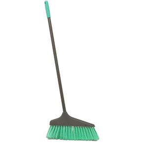 Grey Long Handle Dustpan and Brush Set - Turquoise by JVL