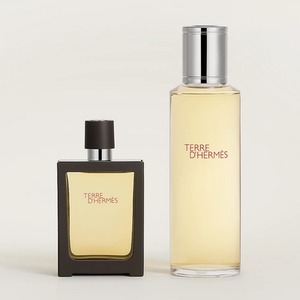 Hermes Terre d'Hermes Gift Set 30ml EDT-S and 125ml Refill - brown by Hermes