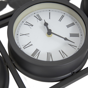 Charles Bentley Shabby Chic Wall Clock - Black by Charles Bentley