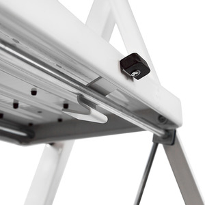 Step Ladder With Anti-Slip Mat - White / 47cm / 127cm by Vida Designs