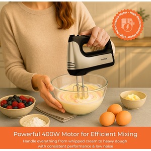 Innoteck Hand Mixer 6 Speed Electric Mixer 400W - Silver by Innoteck