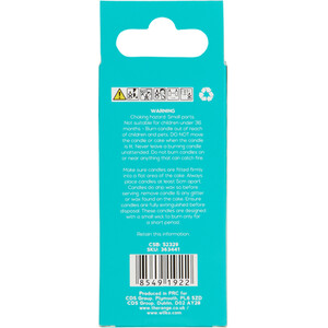 Half Glitter Metallic Candle - Silver / 9