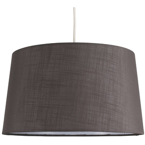 Modern Tapered Grey Faux Linen Ceiling Pendant Table Lamp Light Shade - Grey by ValueLights