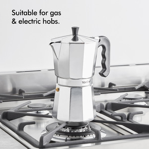 Aluminium Stovetop Espresso Maker - Silver / 450ml by VonShef
