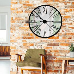 Large Metal Oversized Roman Numerals Wall Clock by WALPLUS