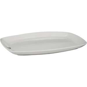 Regency Porcelain Oval Platter - White / 34.6cm