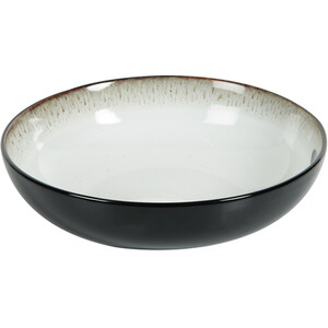 Black Kyanite Large Serving Bowl - Black and White