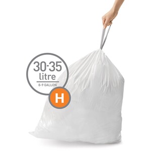 Simplehuman Custom Fit Bin Liners - H / 20 by Simplehuman