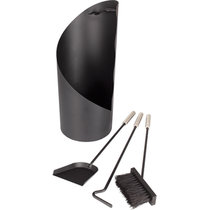 Valiant Concealed Fireside Tools Companion Set - Black by Valiant