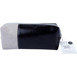 Black & Grey Stitched Pencil Case