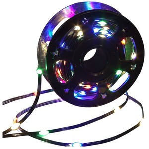 200 LED Copper Wire Sleeved Lights - Multicoloured by SnowTime
