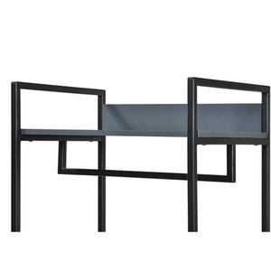 Alva Open Wardrobe 3 Piece Bedroom Set - Dark Grey by Swish Furniture