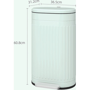 HOMCOM 20L Kitchen Bin with Soft-close Lid and Pedal by HOMCOM