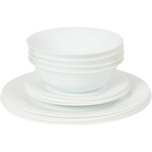 12-Piece Aria Dinner Set - White