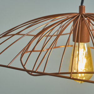 Tiered Umbrella Design Copper Wire Ceiling Pendant Light Shade - Copper by ValueLights