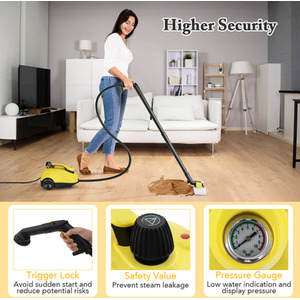 1.8L Water Tank Steamer Steam Cleaner by Costway