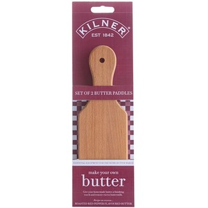 Wooden Butter Paddles - Brown by Kilner