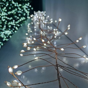 Christmas 8 Function Gold Wire Lights with LEDs by Samuel Alexander