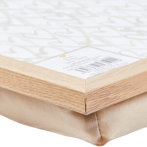Gold Heart Lap Tray - Natural
