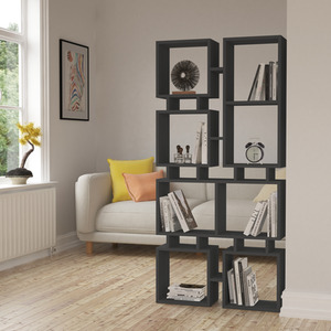 Rail Bookcase Modern Display Unit by Decortie