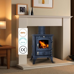 4.5KW Single Woodburner Stove - Black by HEATSURE