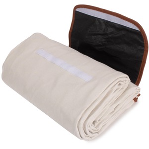 Large Classic Rectangular Picnic Blanket - Cream by Red Hamper