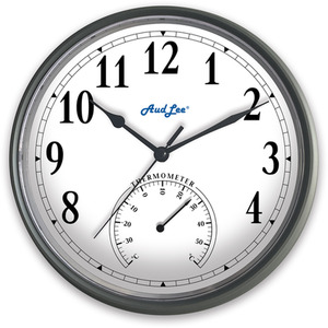 Tub Wall Clock with Thermometer by Audlee