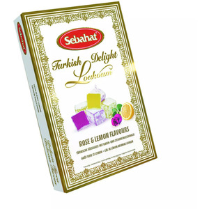 Rose and Lemon Turkish Delight - Yellow by Whittlestons Confectionery