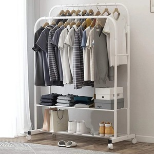 1.5m Double Rail Clothes Rack - White by Wyld and Coco