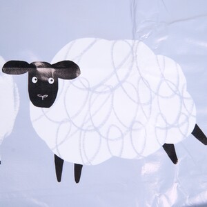 Highland Flock Wipe Clean Tablecloth - Blue