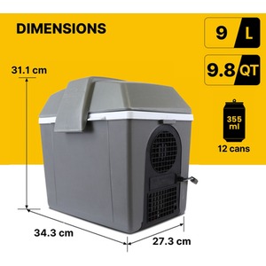 Traveller III P9 Thermoelectric Iceless 12V Cooler Warmer - Grey by Koolatron