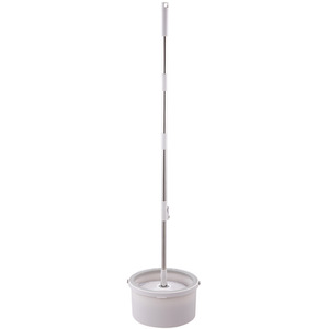 Hands-free Spin Mop and Bucket Cleaning Set - Grey / 26cm by Livingandhome