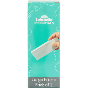 Pack of 2 Erasers - White by i-doodle