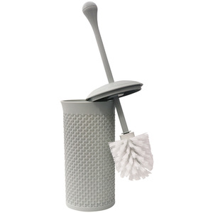 Droplette Design Plastic Lidded Bin - Grey / 1.10kg by JVL