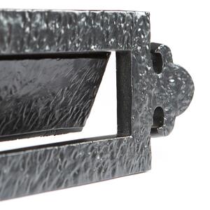 Fleur De Lis Letter Plate Black - Black by Hammer and Tongs