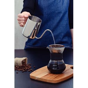 Tramontina Pour Over Kettle Gooseneck (600ml) - Silver by Tramontina