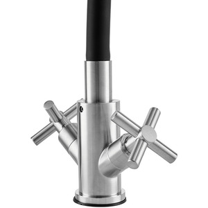 Stainless Steel Dual Handle Kitchen Tap by Livingandhome