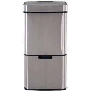 HOMCOM 72L Stainless Steel Bin - SIlver by HOMCOM