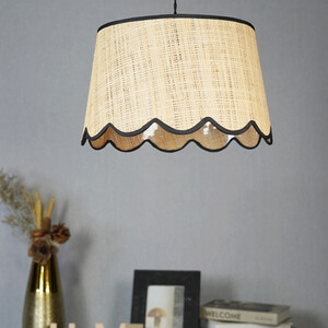 Tilda Scallop Shade - Natural and Black