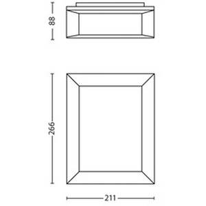 Philips LED Karp Anthracite Wall Lantern 6W IP44 - Anthracite by Philips
