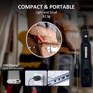 Cordless Rotary Tool DIY Engraving Kit - Black