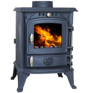 4.5KW Single Woodburner Stove - Black by HEATSURE