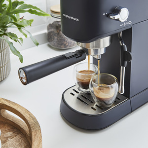 Signature Traditional Compact Pump Espresso Machine by Morphy Richards