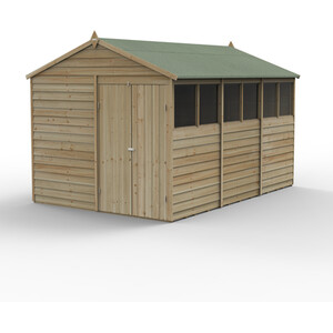4LIFE Apex Shed 8x12 - Installation Included / Without Base / 6 by Forest Garden