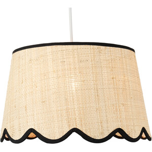 Tilda Scallop Shade - Natural and Black