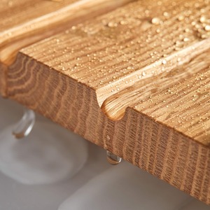 Wooden Draining Board Traditional Belfast Butler Sink - Brown by NOVECRAFTO