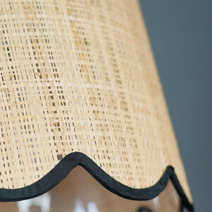 Tilda Scallop Shade - Natural and Black